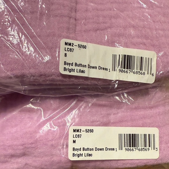 Show Me Your Mumu Boyd Button Down Dress Cover Up Duster Bright Lilac Sm Med - Picture 5 of 6